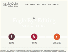 Tablet Screenshot of eagleeyeediting.com